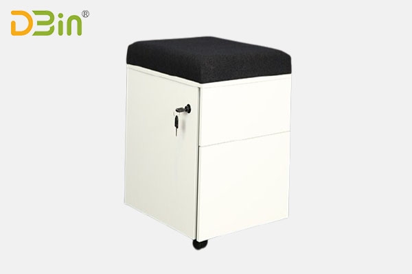 steel 2 drawer mobile pedestal with cushion for sale